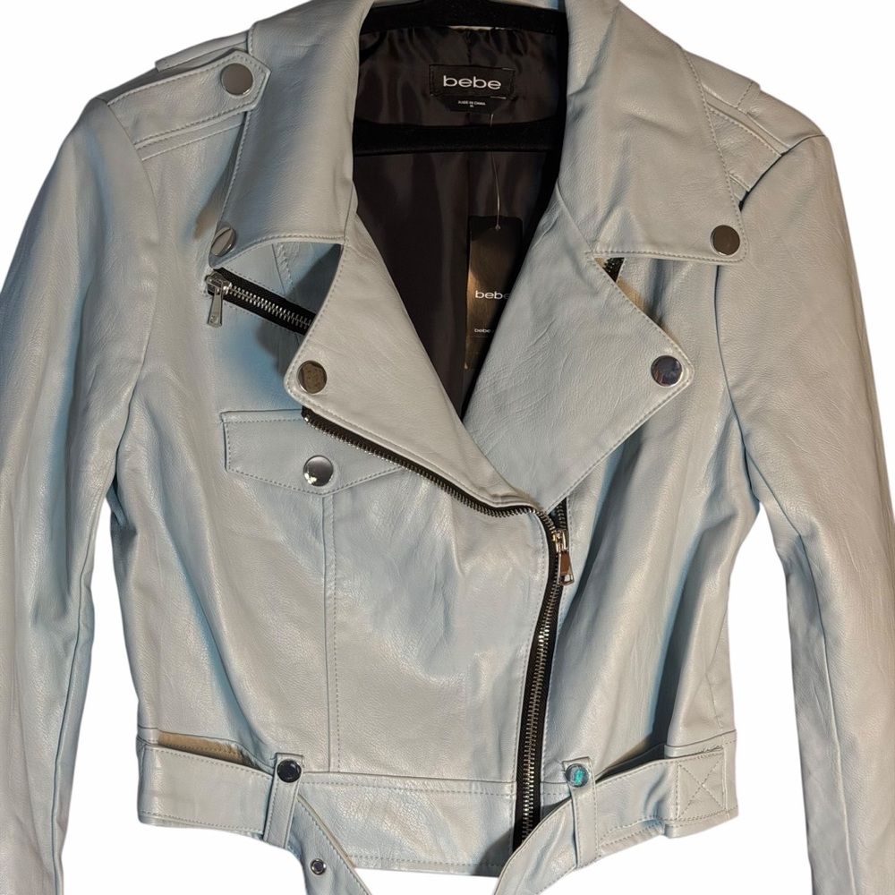 BeBe Faux Leather Moto Jacket - Picture 3 of 6